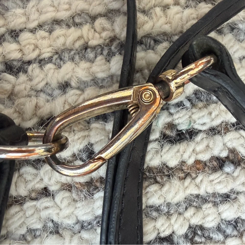Quince Black Woven Leather Crossbody Bag